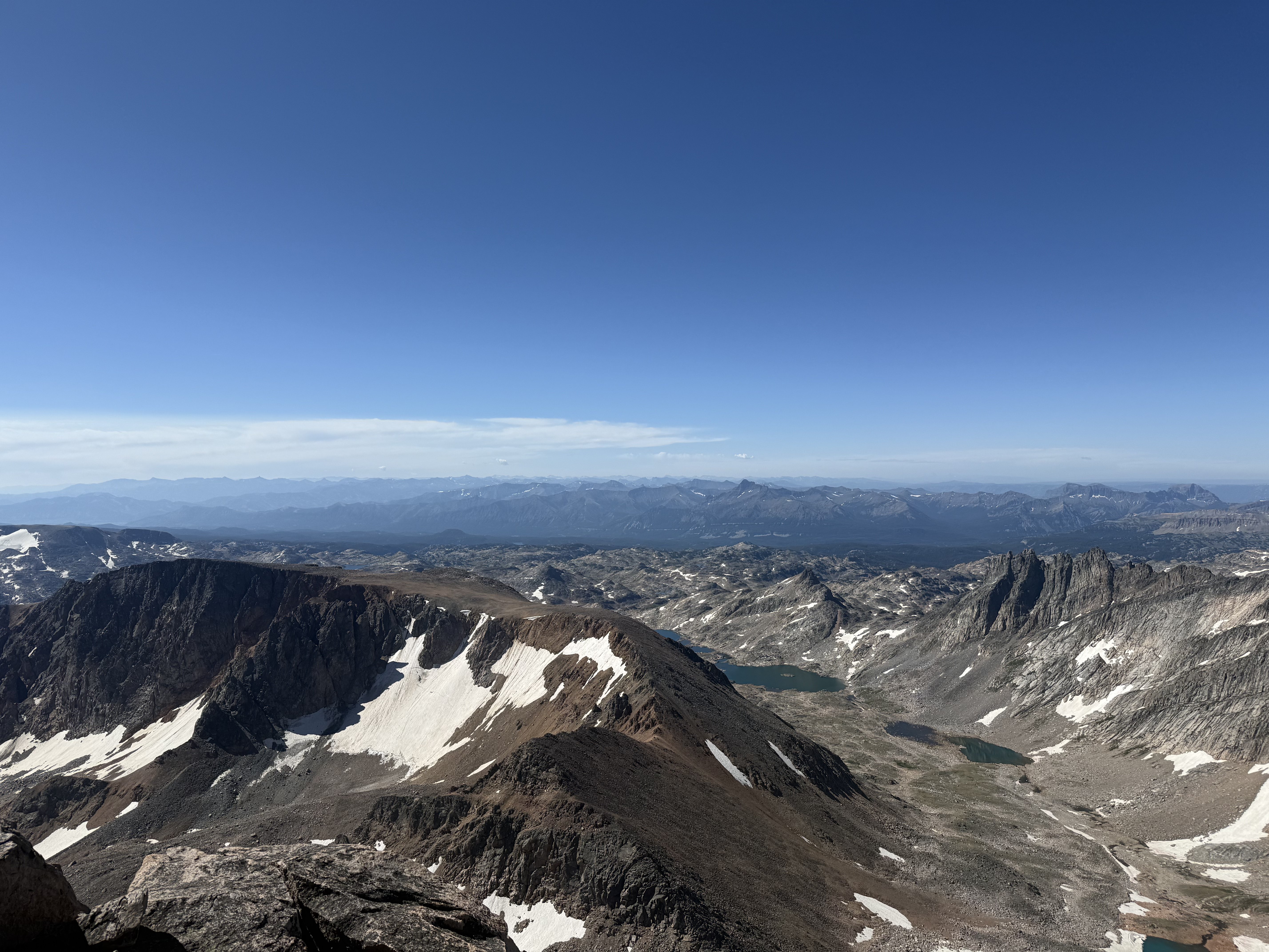 Alpine summit panorama Yellowstone region